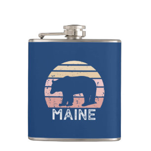 Maine Bear Hip Flask
