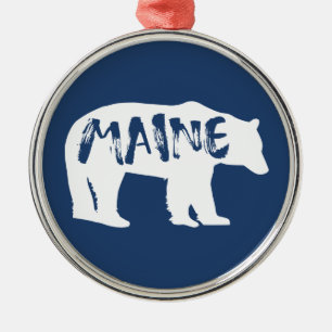 Maine Bear Metal Tree Decoration
