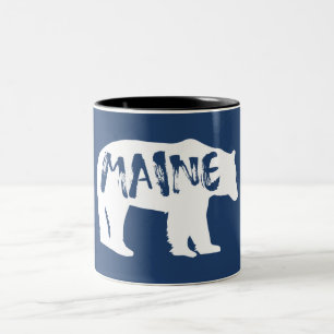 Maine Bear Two-Tone Coffee Mug