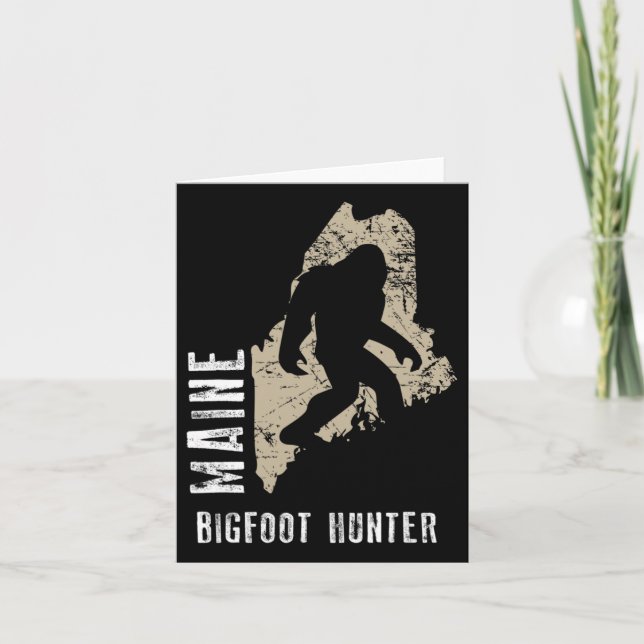 Maine Bigfoot Hunter  Card (Front)