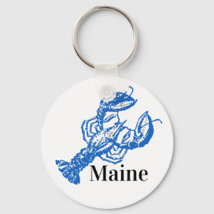 Maine, Blue Lobster Key Ring