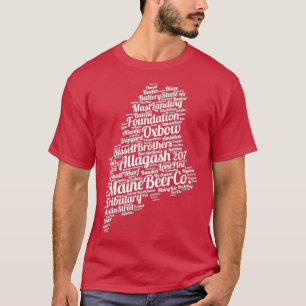 Maine Breweries Beer Drinking Alcohol T-Shirt