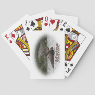 Maine Bull Moose Playing Cards