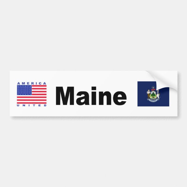 Maine Bumper Sticker (Front)