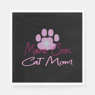 Maine cat mum napkin