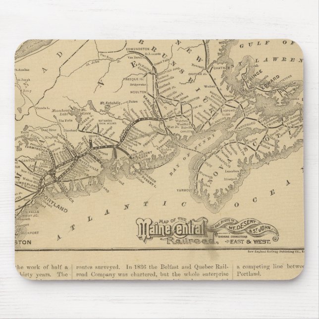 Maine Central Railroad Mouse Mat (Front)