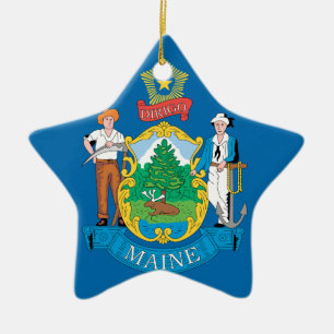 MAINE CERAMIC TREE DECORATION