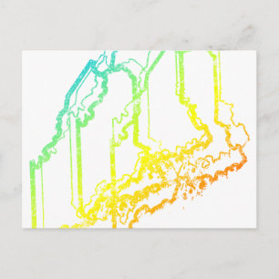 maine chill blur postcard