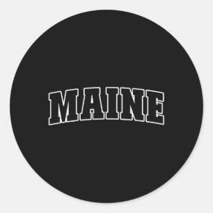 Maine Classic Round Sticker