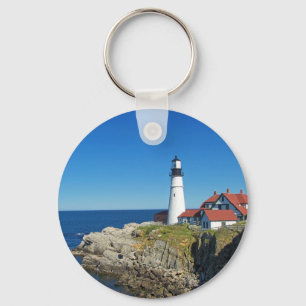 Maine Coastal Lighthouse Key Ring