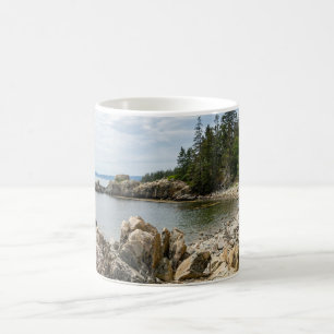 Maine coastline coffee mug
