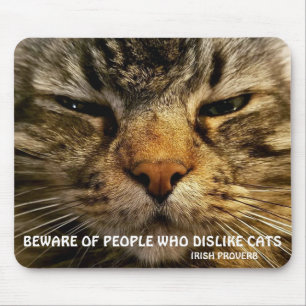 Maine Coon and Irish proverb Meme Mouse Mat