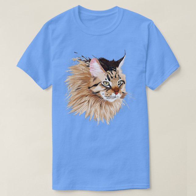 Maine Coon Cat   2  T-Shirt (Design Front)