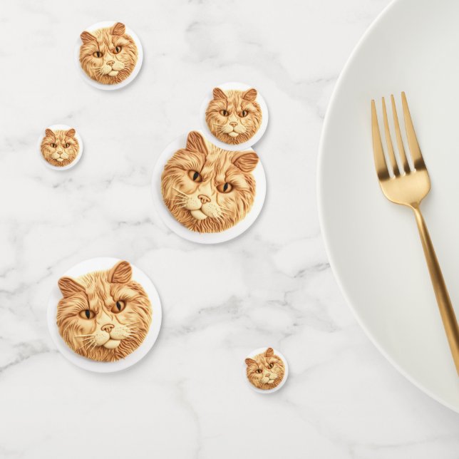 Maine Coon Cat 3D Inspired Confetti (Group)