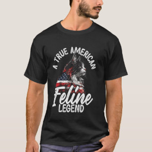 Maine Coon Cat A True American Feline Legend T-Shirt