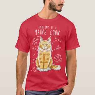 Maine Coon Cat Anatomy 2 T-Shirt