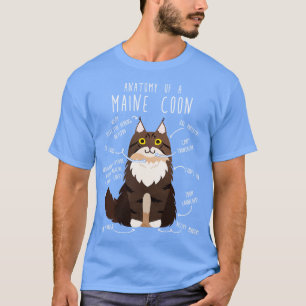 Maine Coon Cat Anatomy 4 T-Shirt