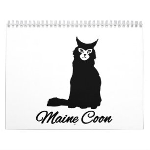 Maine coon cat calendar