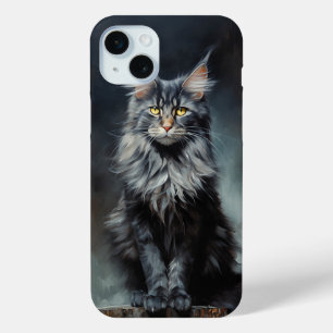 Maine Coon cat iPhone 15 Mini Case