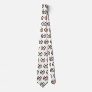 Maine Coon Cat Christmas Wreath Festive Kitten Tie