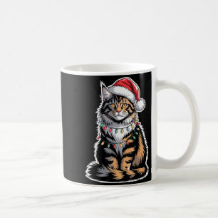 Maine Coon Cat Christmas Xmas Kitten Kitty Lover M Coffee Mug