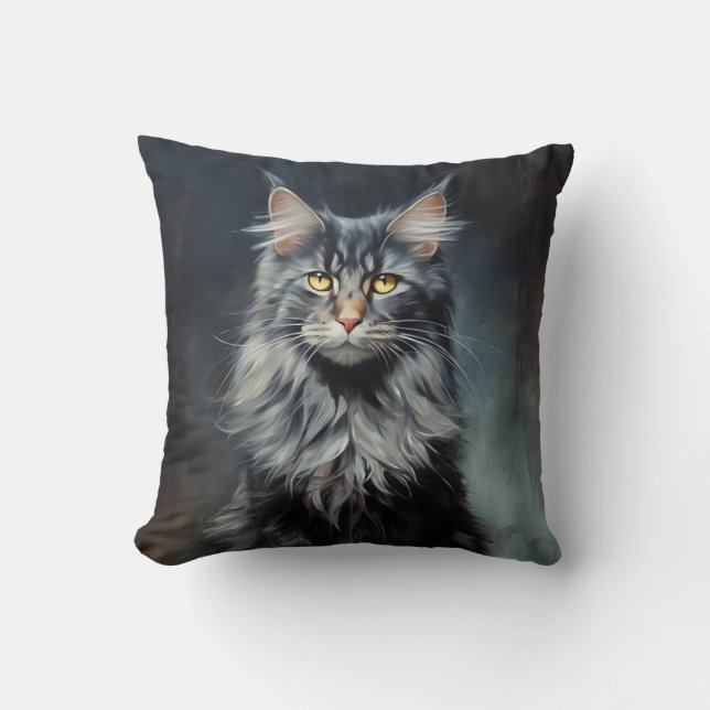 Maine Coon cat Cushion (Front)