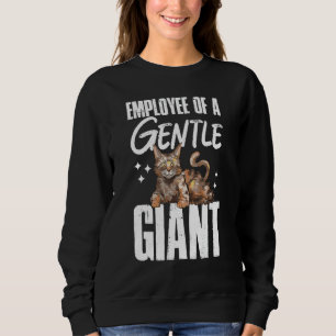 Maine Coon Cat Employee Of A Gentle Giant Sweatshirt
