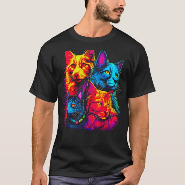 Maine Coon Cat Family T-Shirt (Front)