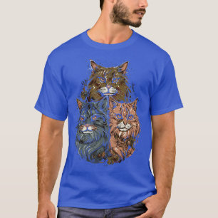 Maine Coon Cat Gang Unleashed T-Shirt