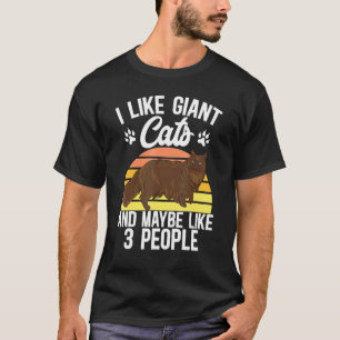 Maine Coon Cat I Like Giant Cats And Maybe Like 3 T-Shirt