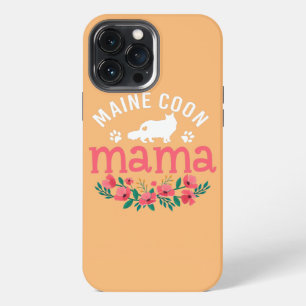 Maine Coon Cat Lover Gifts For Women Mum Cat iPhone 13 Pro Max Case