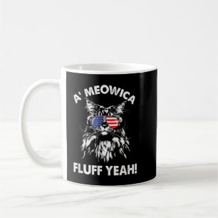 Maine Coon Cat Meowica Shirt Meowica fluff yeah T- Coffee Mug