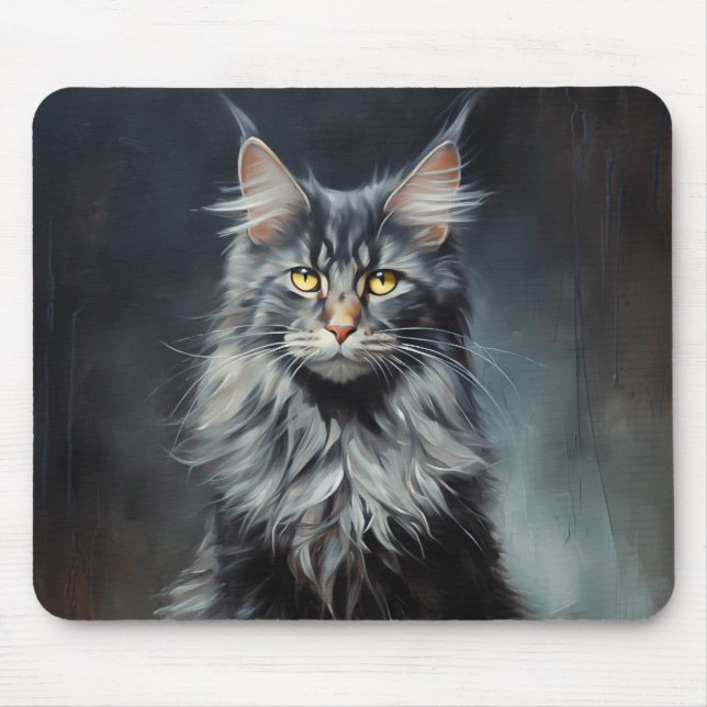 Maine Coon cat Mouse Mat (Front)