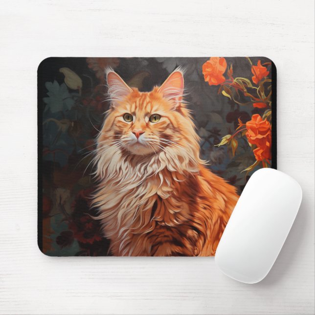Maine Coon cat Mouse Mat (With Mouse)