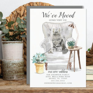 Maine Coon Cat Moving Announcement