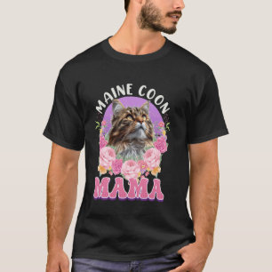 Maine Coon Cat Mum MAINE COON MOMMY MAIN COON MOTH T-Shirt