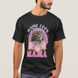 Maine Coon Cat Mum MAINE COON MOMMY MAIN COON MOTH T-Shirt
