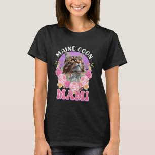 Maine Coon Cat Mum MAINE COON MOMMY MAIN COON MOTH T-Shirt