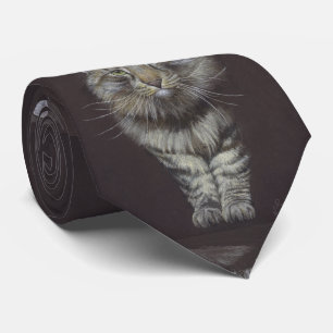 Maine Coon Cat Neck Tie
