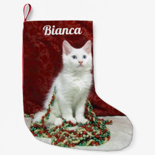 Maine Coon Cat - Personalised Christmas Stocking