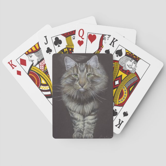 Maine Coon Cat Playing Cards (Back)