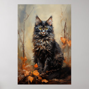 Maine Coon cat Poster