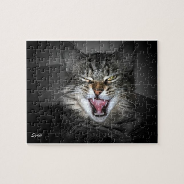 Maine Coon Cat Puzzle (Horizontal)