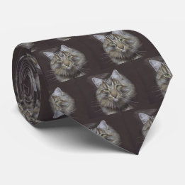 Maine Coon Cat Tie
