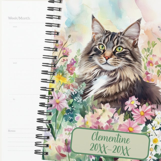 Maine Coon Cat Undated Appointment Book Diary  Planner (Creator Uploaded)