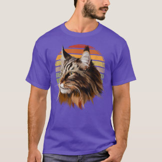 Maine Coon Cat Vintage Retro T-Shirt