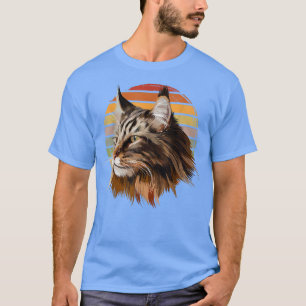 Maine Coon Cat Vintage Retro T-Shirt