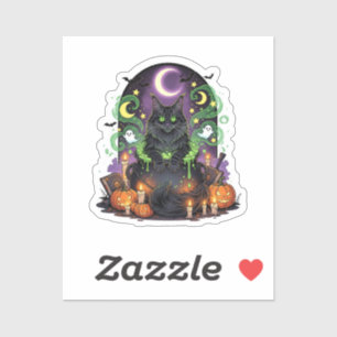 Maine Coon Cauldron – Spooky Halloween Cat