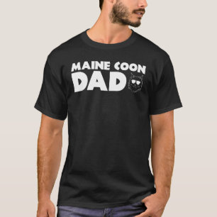 Maine Coon Dad Funny Maine Coon Cat Dad Father's D T-Shirt