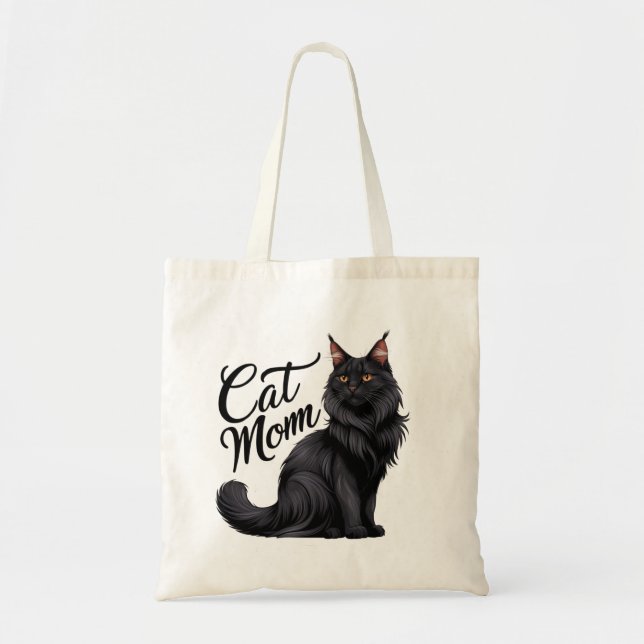 Maine Coon Empire Cat Mum Tote Bag II (Front)